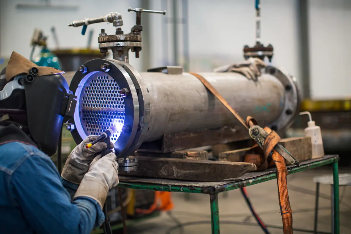 Industrial pipe welding and equipment work